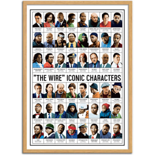 Affiche - The Wire Characters - Olivier Bourdereau