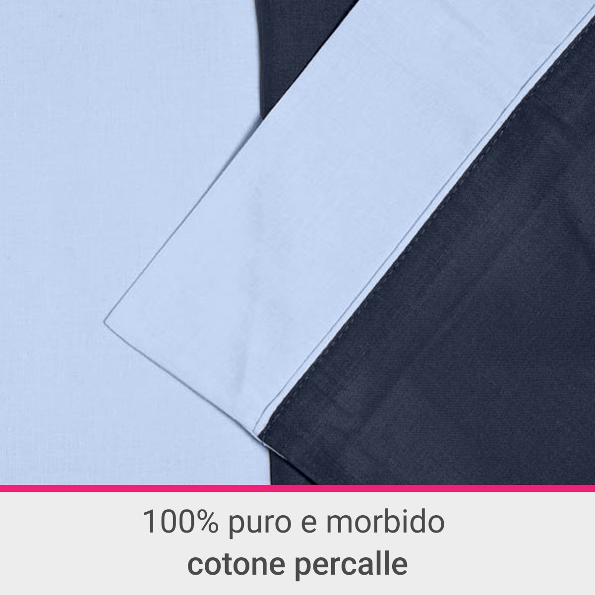 Completo letto Double-Color IPERSAN Blu/Azzurro