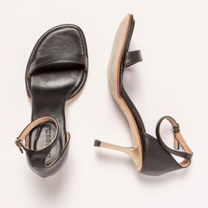 Sandalias con tacón S3193 NAPPA BLACK/ ALBANA color Black