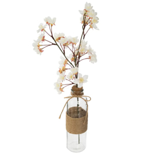 Cerisier artificiel "Dream" pot verre H46cm