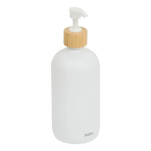 Lot de 3 distributeurs de savon 500 ml avec plateau bambou