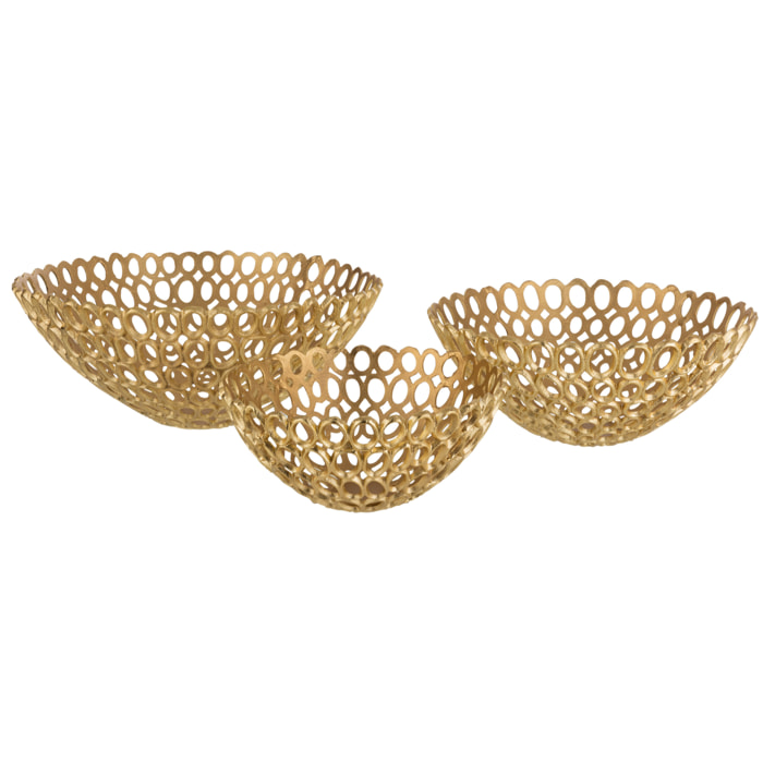 J-Line plat Rond Cercles - aluminium - or - large