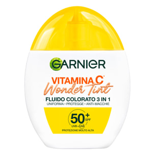 Fluido Viso Colorato Medium Vitamina C Wonder Tint SPF 50+ 3in1 Anti-Macchie Uniforma e Protegge la Pelle 40ml