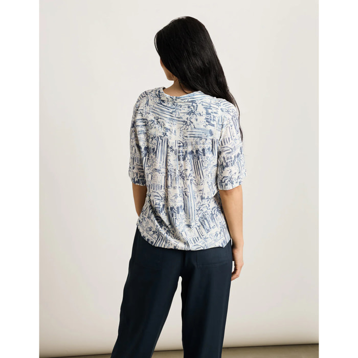 Camisa Manga Corta Azul - Bajamasa