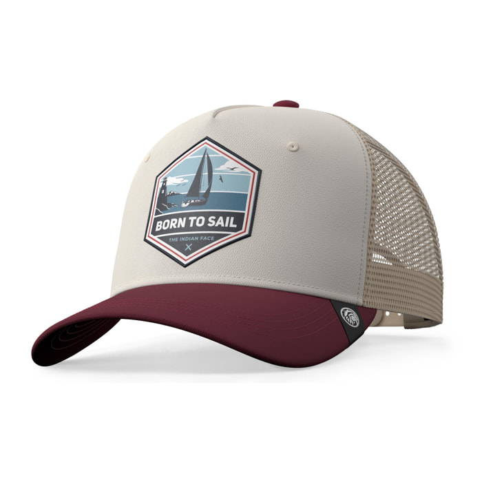 Gorra Trucker Born to Sail Marron The Indian Face para hombre y mujer