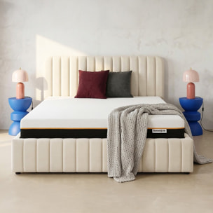 Matelas mousse gel à mémoire de forme, double confort, 22cm - DUAL CONFORT
