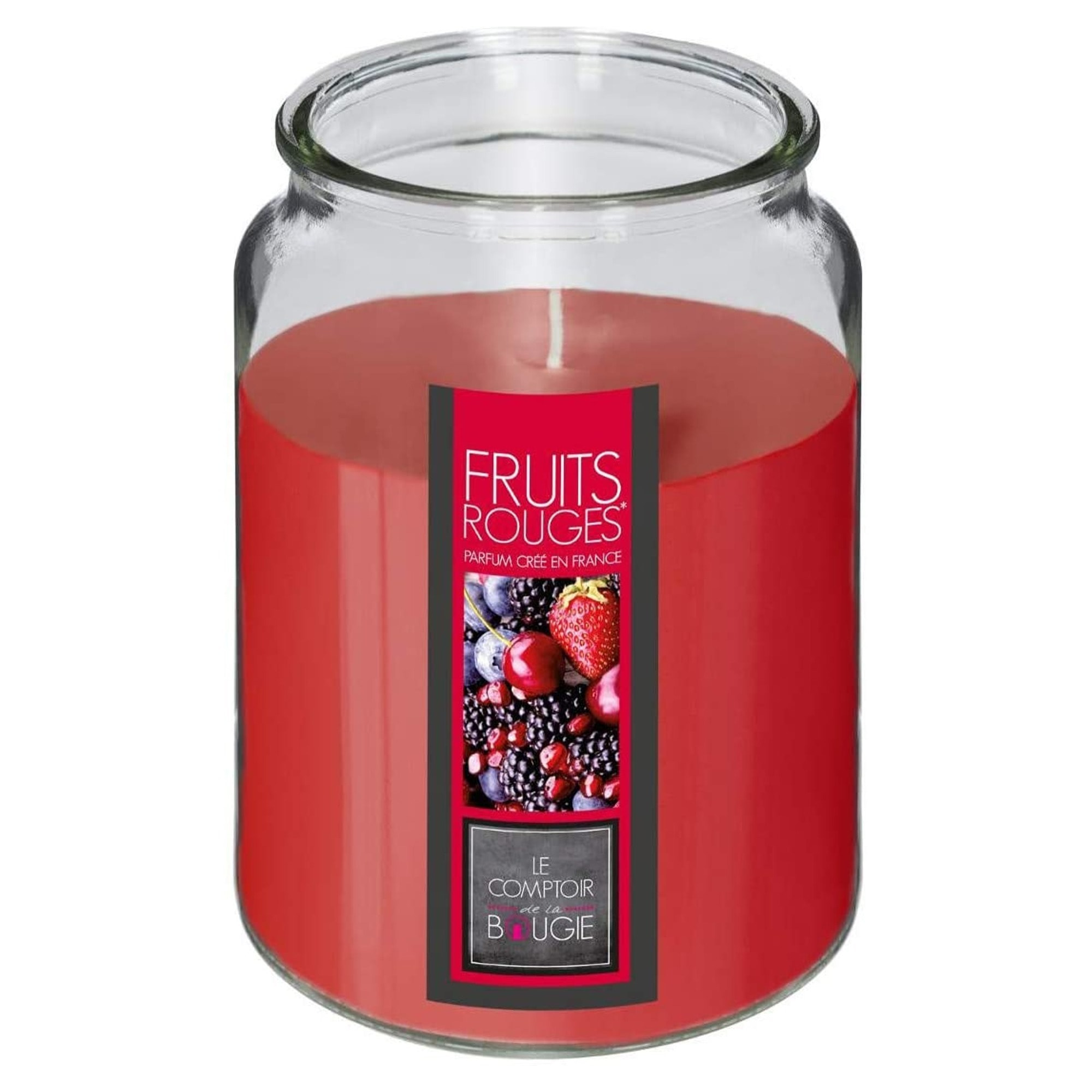 Vela perfumada de frutos rojos 510g d. 10 x h. 14,5 cm
