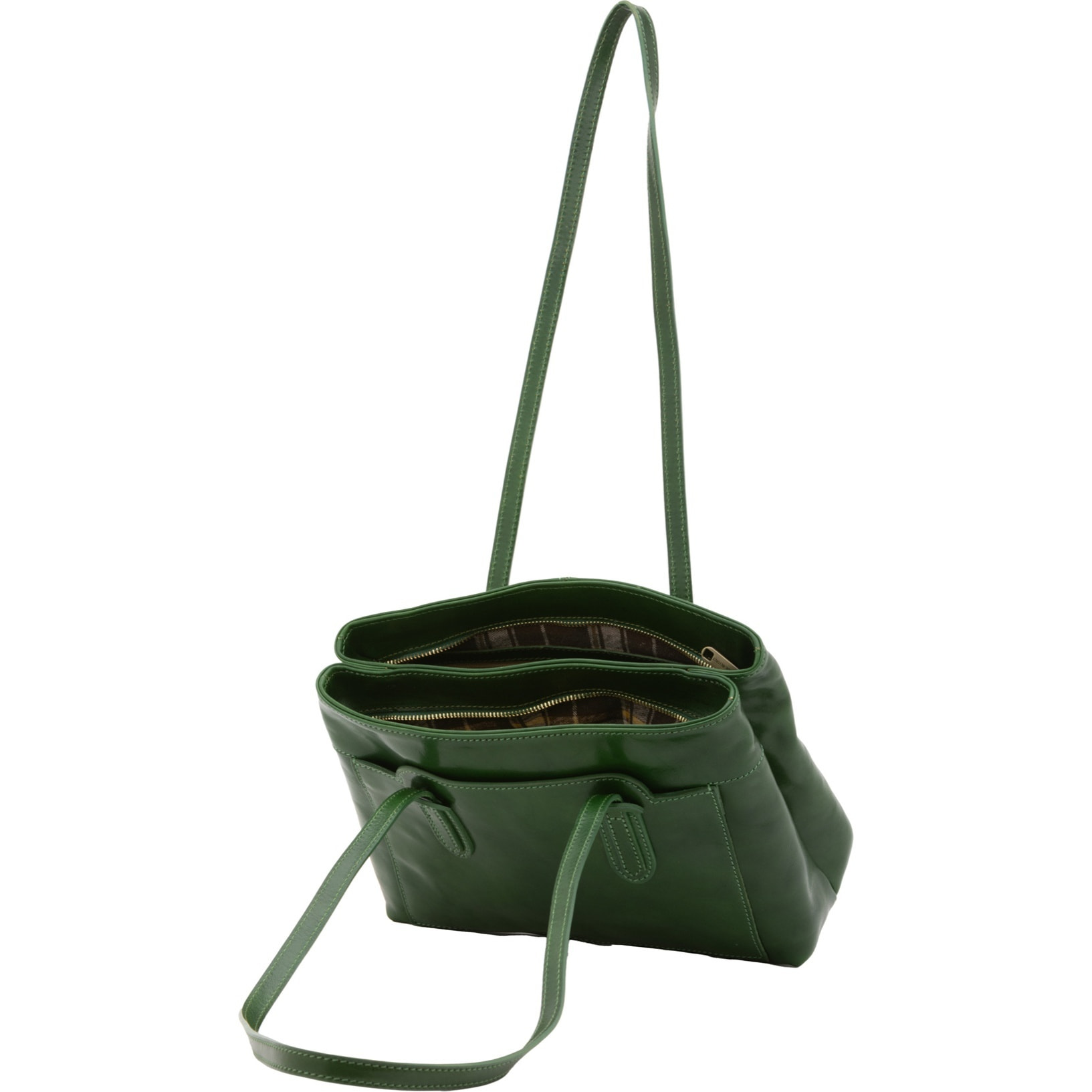 Borsa a spalla da donna - Modello False - Vera pelle - 23.0 x 30.0 x 12.0 cm