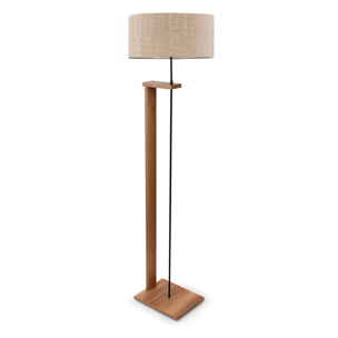 Lámpara de pie 150 cm. beige, tipo E27 Max 60 W