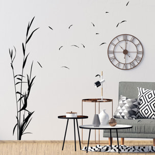 Stickers muraux | Sticker Mural Autocollant - NATURE HERBES HAUTES - adhésifs fond transparent