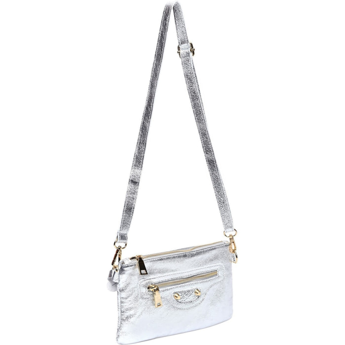 Borsa a spalla Anna Luchini Argentato