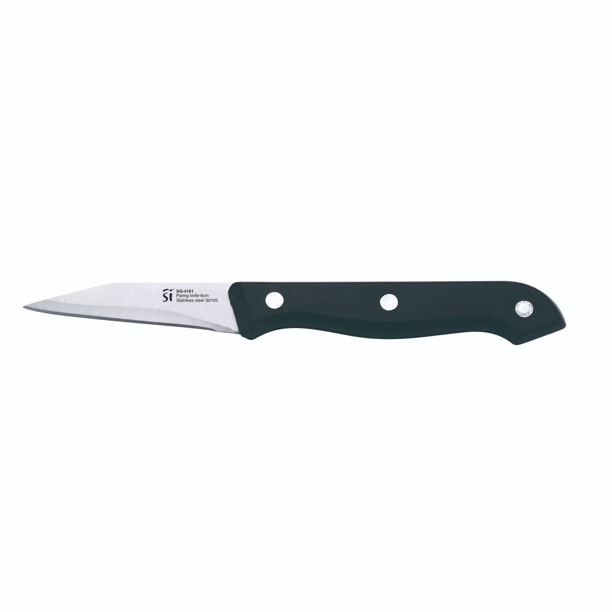 Juego de 7pzs cuchillos de cocina en acero inoxidable + tacoma marrón san ignacio