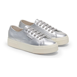 Superga - Scarpe da donna Donna Grigio - 2740 Platform Pearl Leather