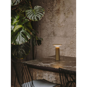 LEDS C4 Sobremesa COCKTAIL LED 3.5 Blanco cálido - 2700K TOUCH DIMMING Gris oliva 154lm