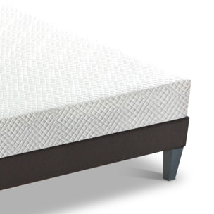 Ensemble Matelas Absolu & Sommier KIT15, 21 cm, Mémoire de Forme et technologie Tri-Lattes, Soutien Ferme, Fabrication Française