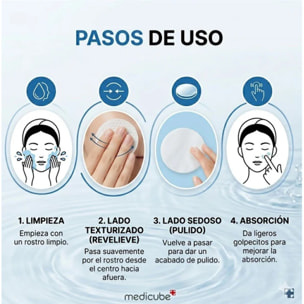 Discos exfoliantes Zero Pore Pad 2.0 Medicube 70 pads