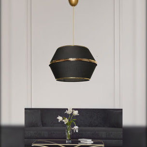 Lámpara de techo con Estructura de metal color Negro