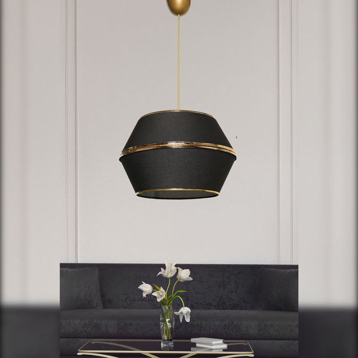 Lámpara de techo con Estructura de metal color Negro