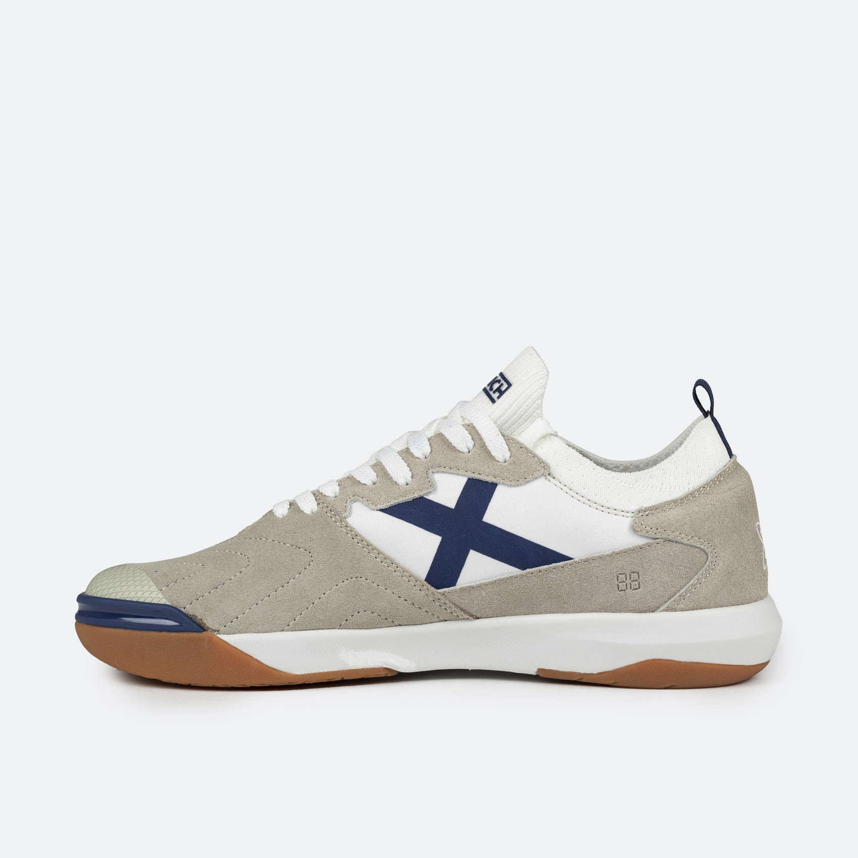 MUNICH GRESCA 2.0 Zapatillas fútbol sala Diseño Futurista Blanco y Gris
