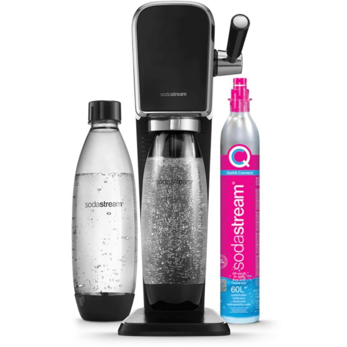 Machine à soda SODASTREAM ART Noire Pack Lave-Vaisselle