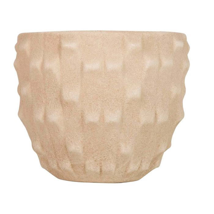 Macetero Cerámica Marrón 26x26x23 Cm