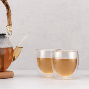 PAVINA: Set 2 verres, double paroi, 0.25 l 0.25 L