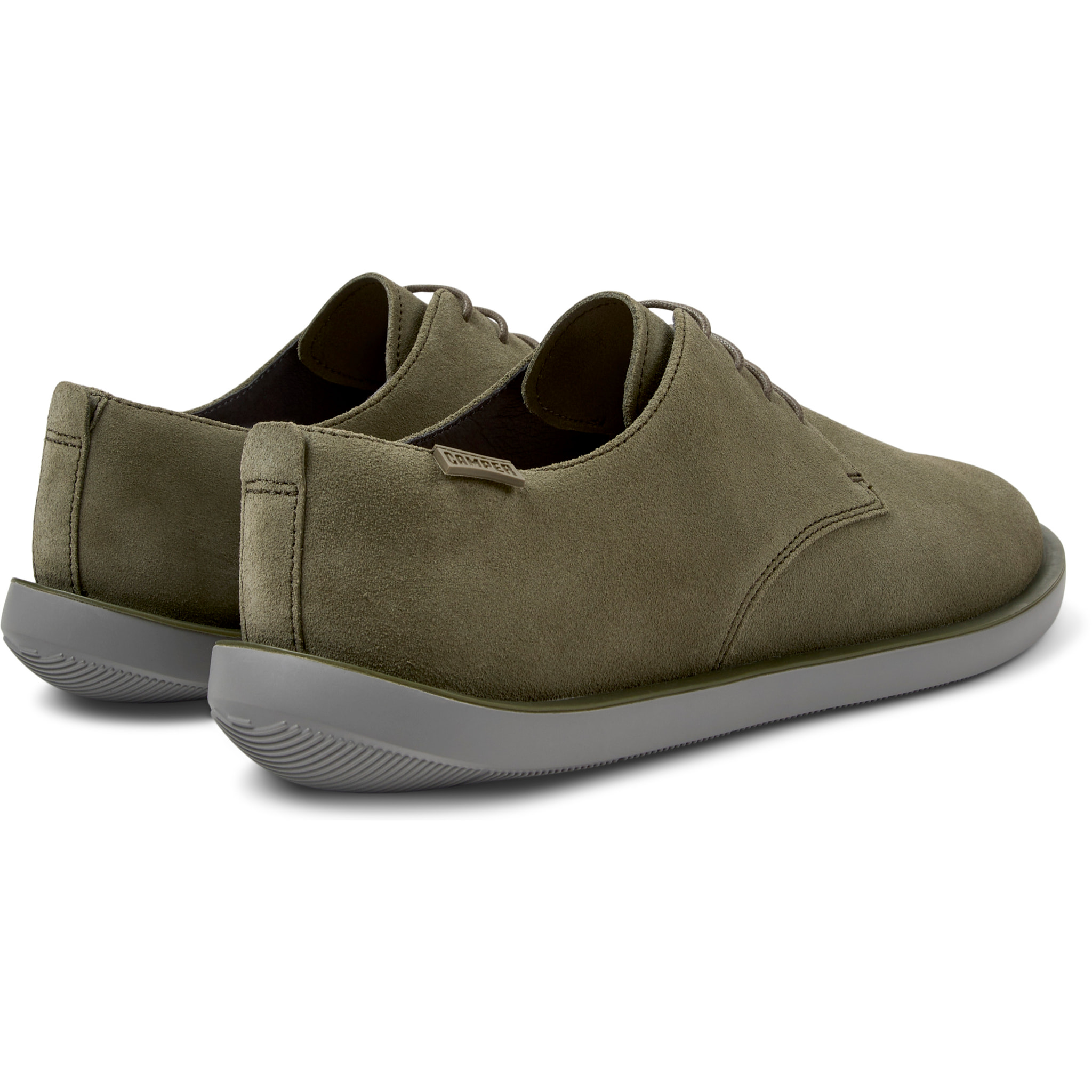 Scarpe stringate - CAMPER Wagon - Verde - Pelle scamosciata