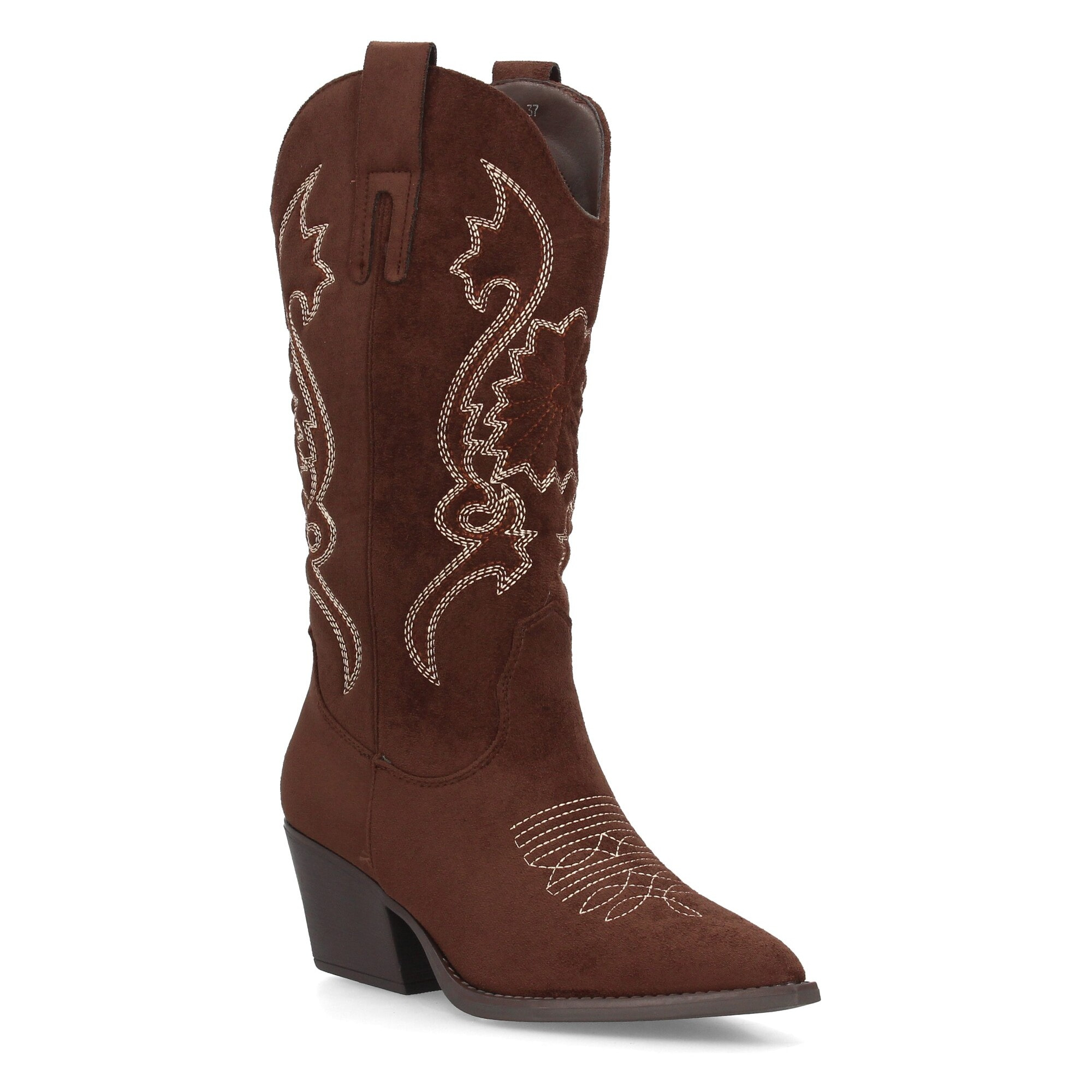 Bota cowboy de caña alta con bordados
