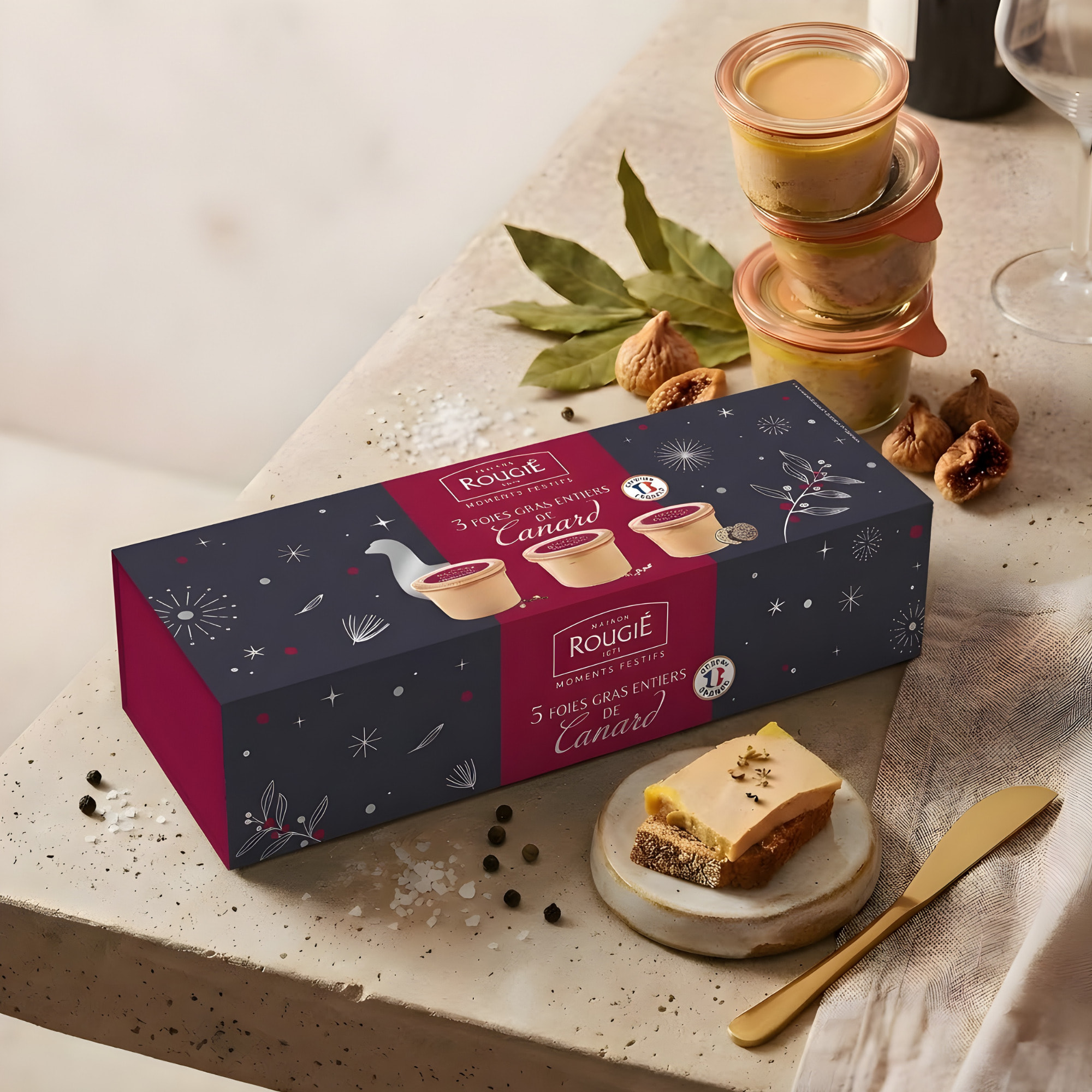 Coffret collection - Trio de foie gras de canard entier - 3x60g