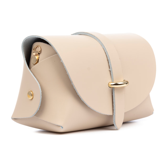 Aurora Bolso bandolera Mujer. Piel auténtica Ruga