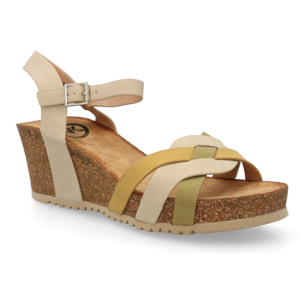 Sandalia cuña bio mujer cómoda verano