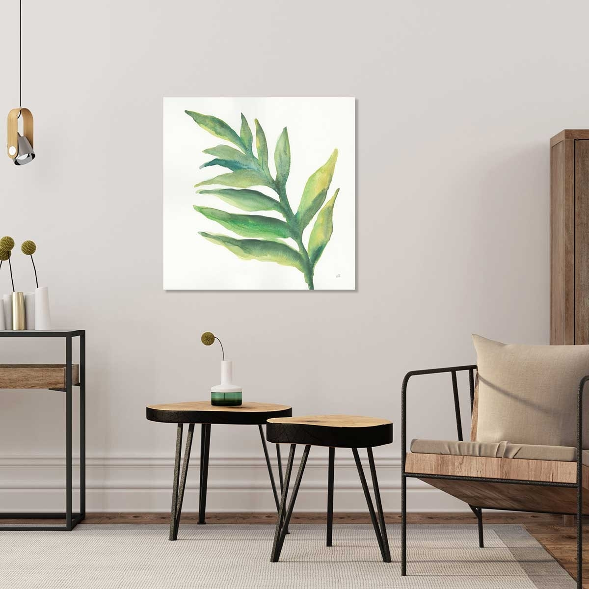 Tableau Plante aloe watercolor Toile imprimée