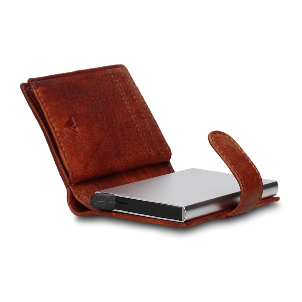 Portafoglio uomo in vera pelle - Modello Bastian Plus - Casual - 7.5 x 10.0 x 2.0 cm