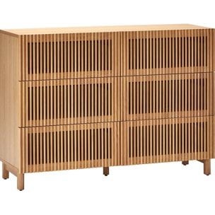 Commode 6 tiroirs en bois - UMEA