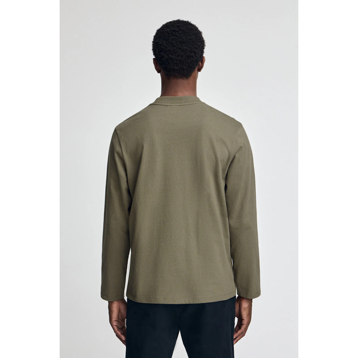 Maglietta Caliope verde militare con logo ricamato Polo Club