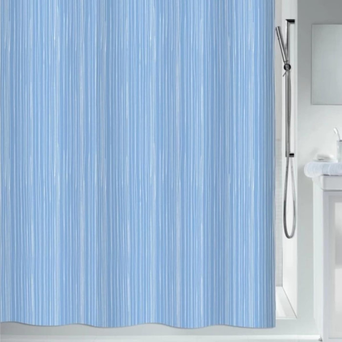 Rideau de douche Polyester RAYA 180x200cm Bleu ciel Spirella