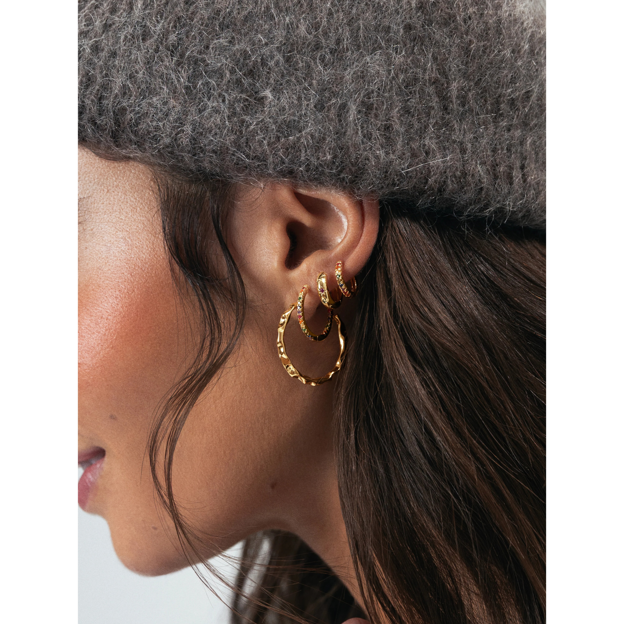 Pendientes Spark Color Baño Oro