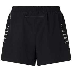 Kappa - Pantaloni Corti Uomo Nero - Kombat Run Festo