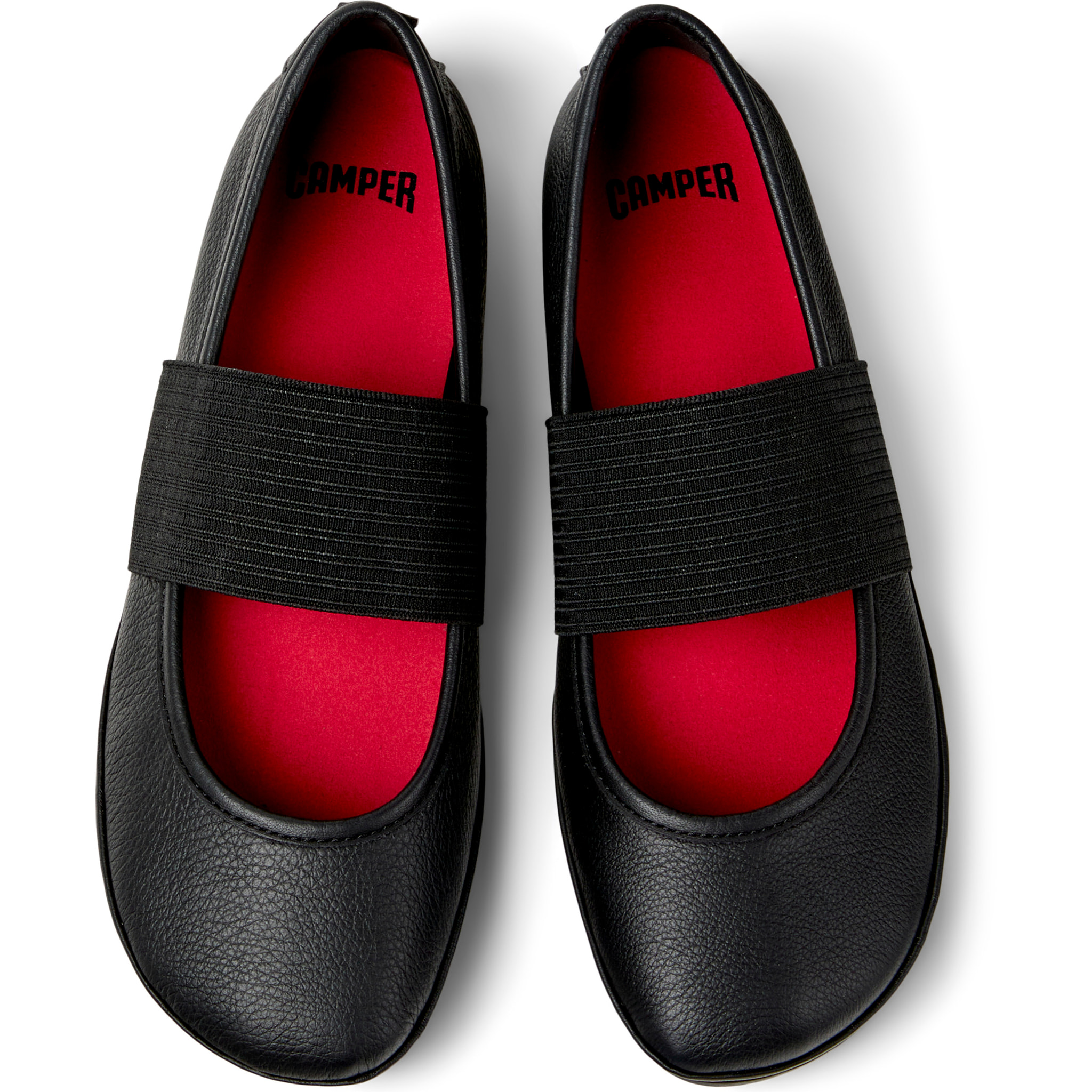 Ballerine - CAMPER Right Nina - Nero - Pelle liscia