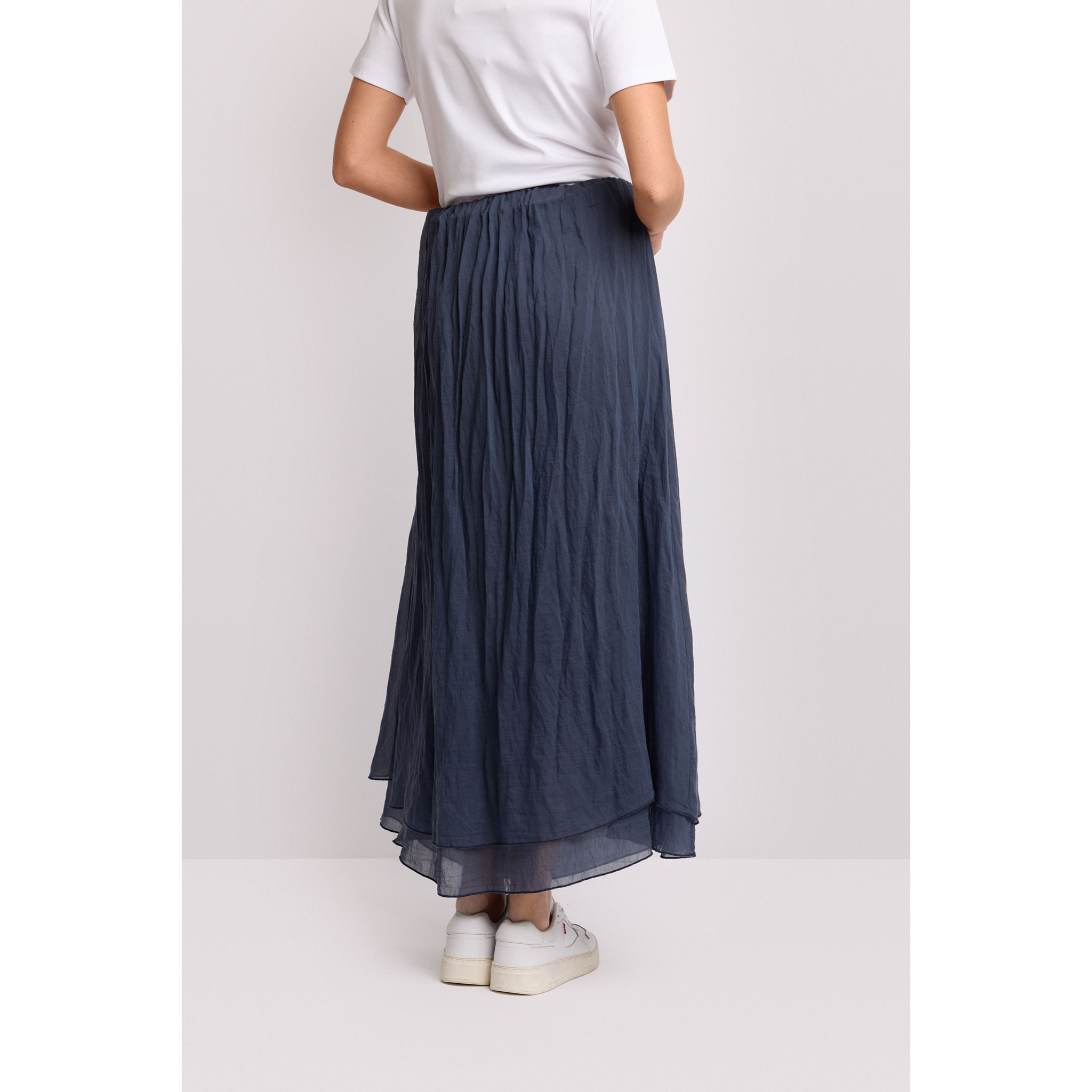 Kocca - Gonna lunga con finitura stropicciata Donna, Tinta unita