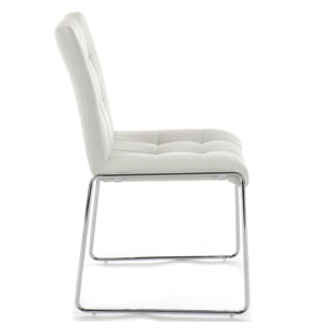 Tomasucci Lot de 2 Chaises rembourrée ALICE BLANCHE