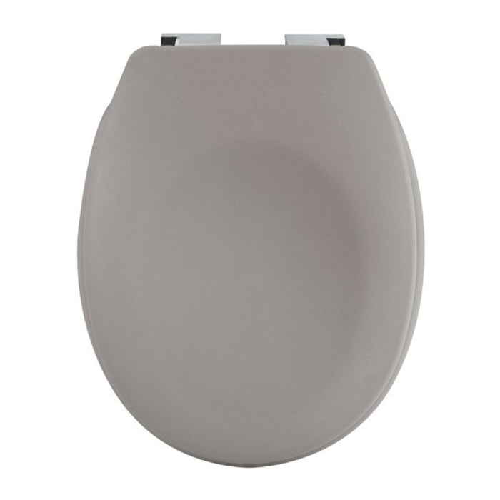 Abattant wc Thermo dur avec frein de chute NEELA Taupe mat - Charnières ABS Chromé Spirella