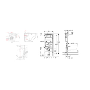 Pack WC Bâti support Geberit + WC Swiss Aqua Technologies Vortex sans bride + abattant SoftClose + plaque (VORTEXGEB3)