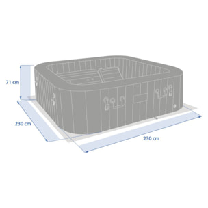 Spa gonflable 5 places taupe