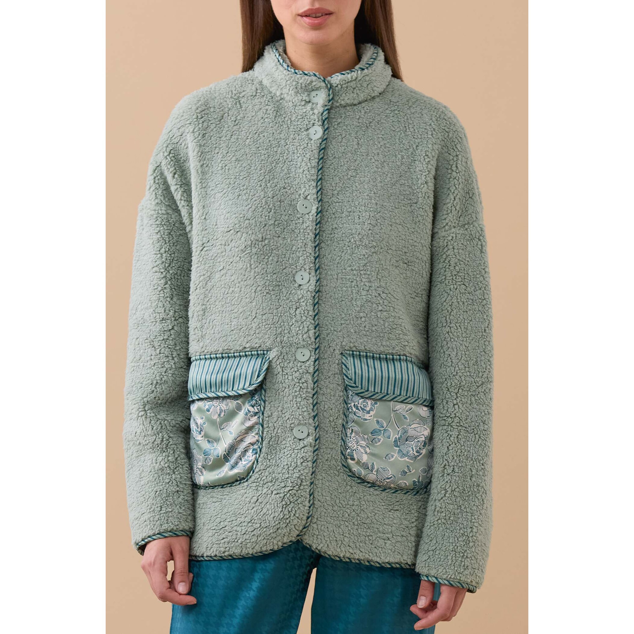 Giacca donna lisette in eco pelliccia e raso Noidinotte