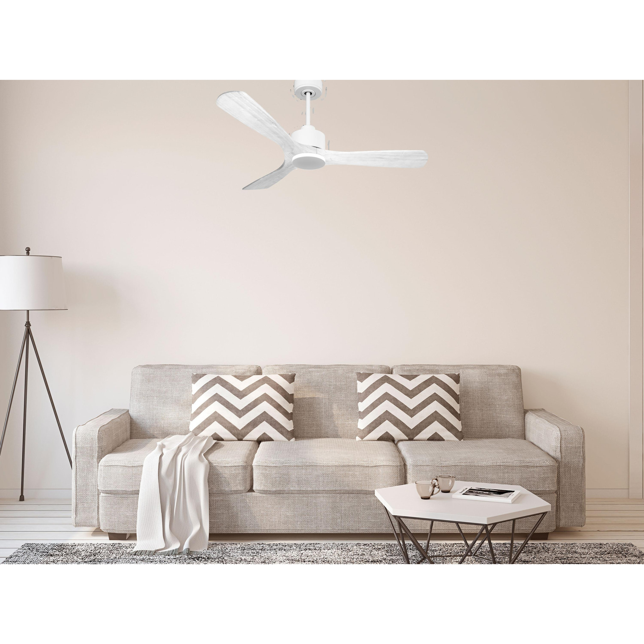 Ventilador de techo Wifi Motor DC Mando a Distancia Hypersilence Memoria NusaD132C0364892 PURLINE