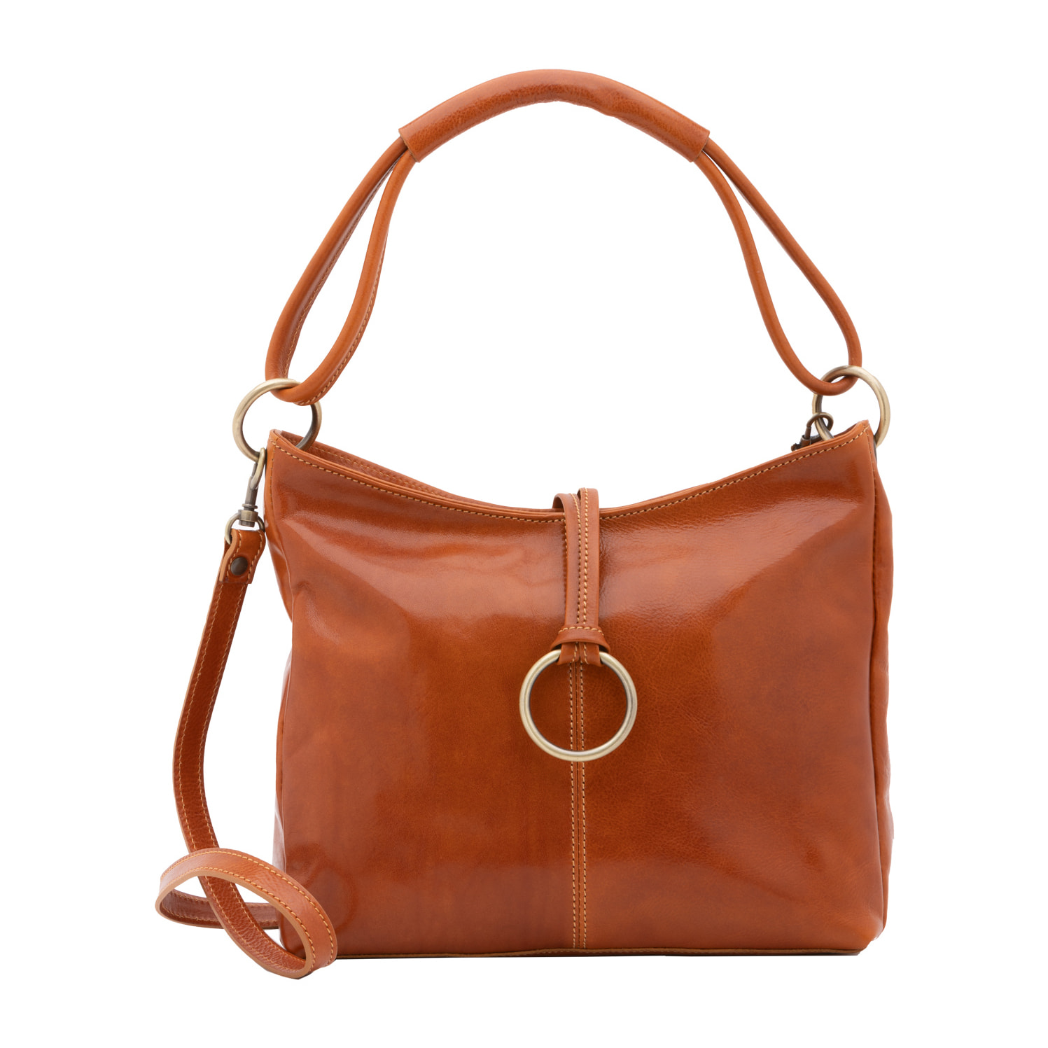 Borsa a spalla  da donna In Vera pelle Made in Italy 29x32x11 cm