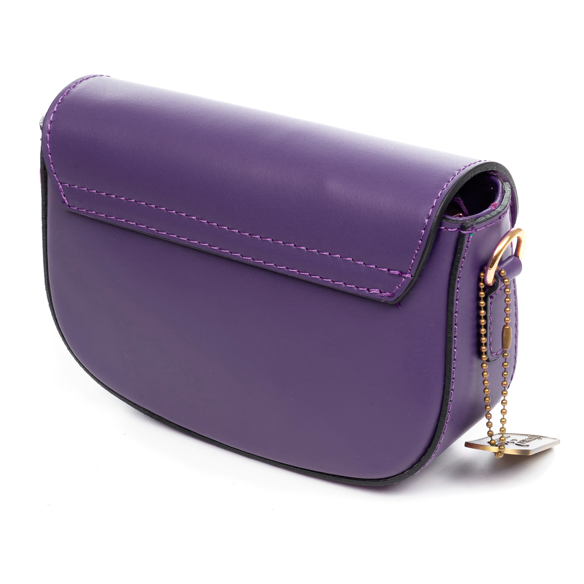 Annone borsa a tracolla donna. Pelle autentica finitura Ruga