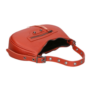 Borsa a spalla da donna - Modello Loredana - Vera pelle - 30.0 x 15.0 x 8.0 cm