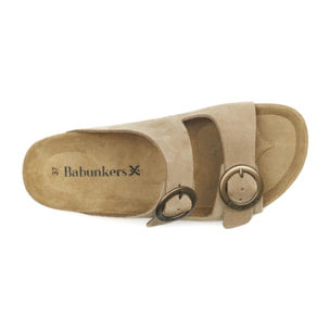 SANDALO BARCELONA BABUNKERS MARRONE